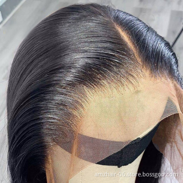 Wholesale Cheap Raw Indian Virgin Human Hair Hd Lace Front Wig With Baby Hair vendor Full Lace Frontal Closure Wig For Women